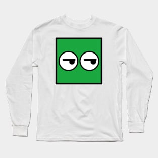 Kubi - the square emoticons – Tsk Tsk, the skeptical face Long Sleeve T-Shirt